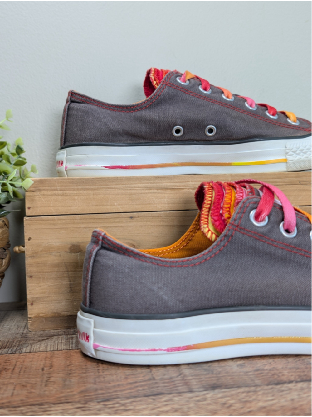 Converse 9 Multi Flip Layered Tongue Low Top Ox Brown Shoes Canvas Sneakers CTAS - Picture 4 of 14